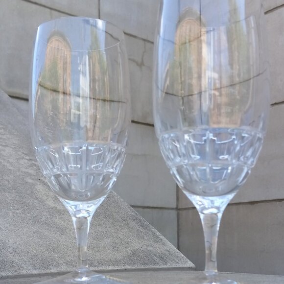 Waterford Marquis Harper Iced Crystal Tea Pair Glasses (2) 7.875" - Picture 2 of 10